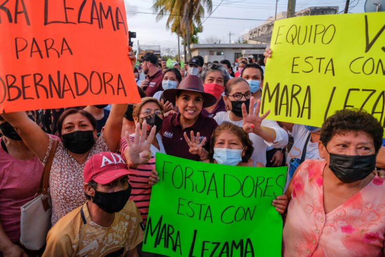 Mara Lezama recibió el respaldo de los habitantes de Chetumal.