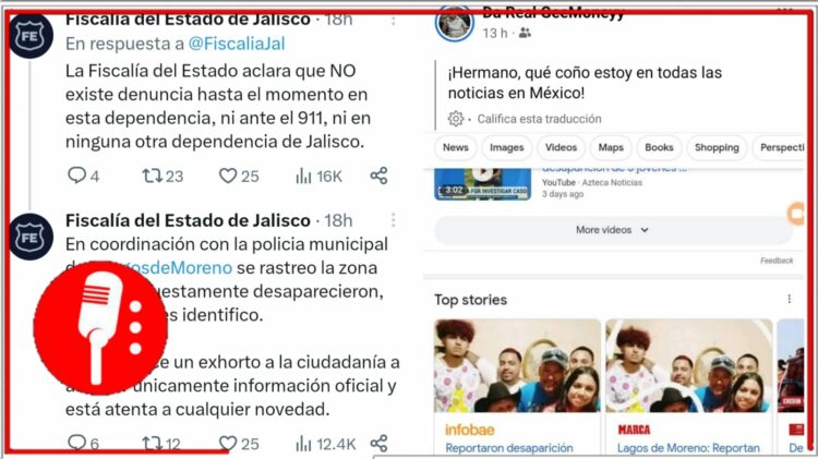 Imágenes tomadas de @Libro_negro_ y @FiscaliaJal