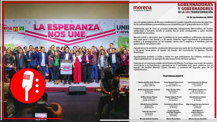 Imágenes: @mario_delgado y @PartidoMorenaMx