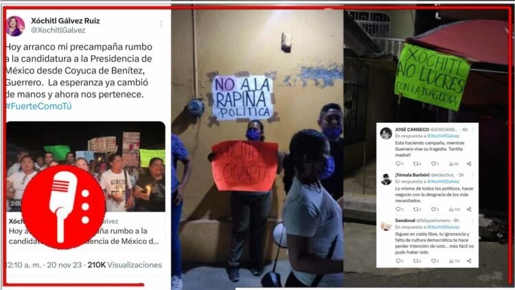 Imágenes: @XochitlGalvez y @tori_noticias