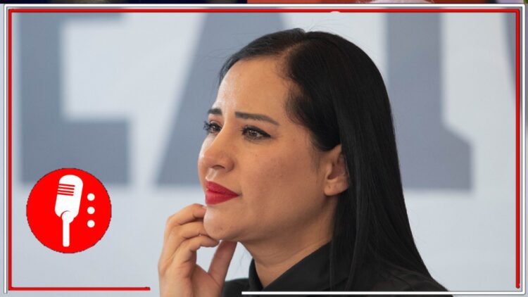 Sandra Cuevas como aspirante a una senaduría