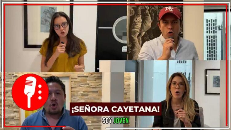 "Estamos comprometidos con quien será la primera presidenta de México", se escucha a los jóvenes respaldar a la candidata de Morena