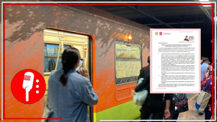 metro de la Línea 12. Foto: @_nataliave, vía Aristegui Noticias | captura de pantalla.