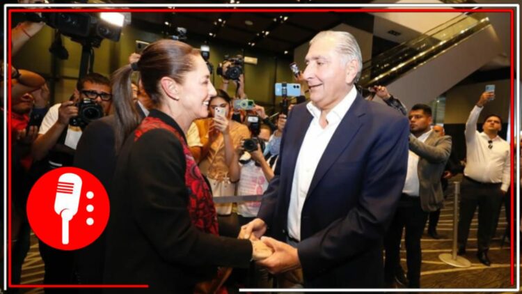 Claudia Sheinbaum y Adán Augusto López Hernández. Foto: @adan_augusto/X