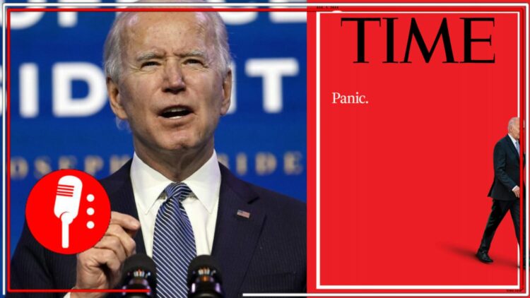 Joe Biden. Foto: vía Capital 21 | Portada del Time "Panic".