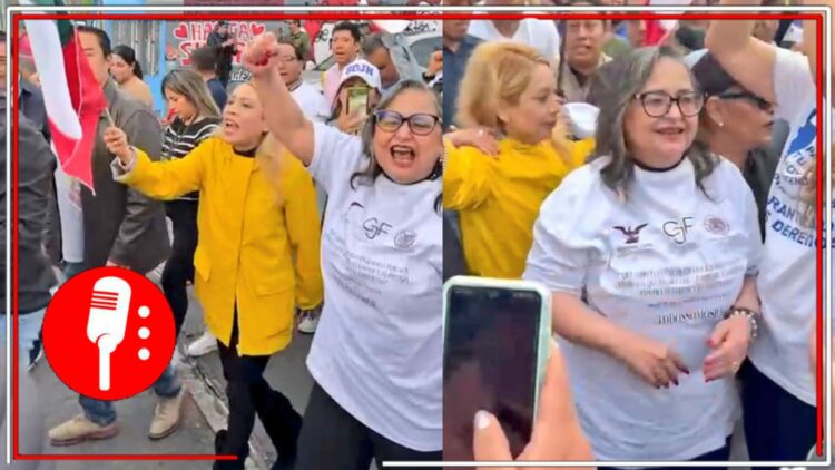Norma Piña marcha contra la reforma al Poder Judicial. Captura de video/@FranciscoBurgoa.