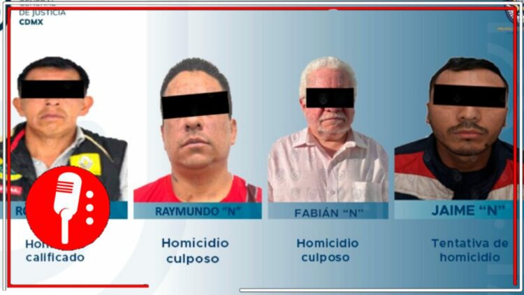 Detienen a cuatro personas por distintos casos de homicidio en CDMX